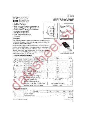 IRFI734GPBF datasheet  